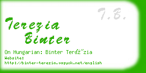 terezia binter business card